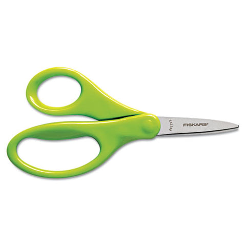 Children's Safety Scissors, Pointed, 5 in. Length, 1-3/4 in. Cut, Sold as 1 Each