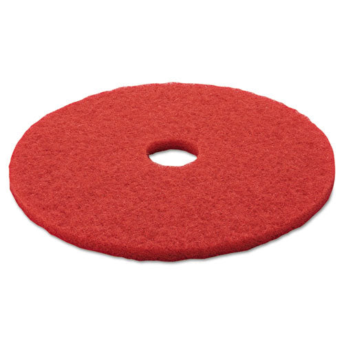 3M - Buffer Floor Pad 5100, 20-inch, Red, 5 Pads/Carton, Sold as 1 CT