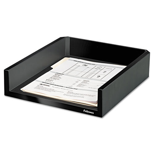 Designer Suites Desk Tray, Plastic, Black Pearl, Sold as 1 Each