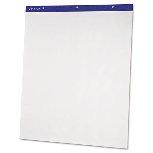 Flip Charts, Unruled, 20 x 25-1/2, White, 50 Sheets, 2/Pack, Sold as 1 Carton, 2 Each per Carton 