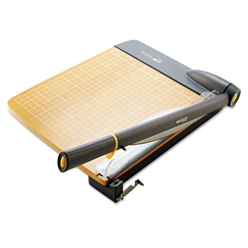 TrimAir Titanium Guillotine Paper Trimmer, Wood Base, 12, Sold as 1 Each