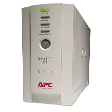 APC - Back-UPS CS Battery Backup System Six-Outlet 350 Volt-Amps, Sold as 1 EA