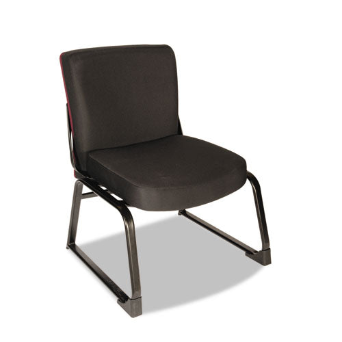 XL Series Big & Tall Mid-Back Guest Chair, Black, Sold as 1 Each