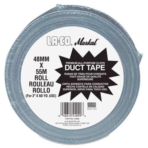 Duct Tape. 2" x 60yd, Silver Gray, Sold as 1 Each