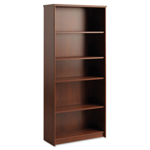 Envoy Series Five-Shelf Bookcase, 29 7/8w x 11 3/4d x 66 3/8h, Hansen Cherry, Sold as 1 Each