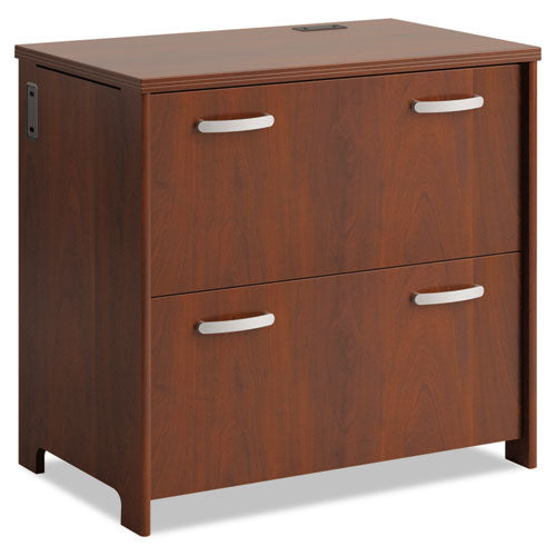 Envoy Series Two-Drawer Lateral File, 32w x 20d x 30 1/4h, Hansen Cherry, Sold as 1 Each