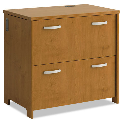 Envoy Series Two-Drawer Lateral File, 32w x 20d x 30 1/4h, Natural Cherry, Sold as 1 Each