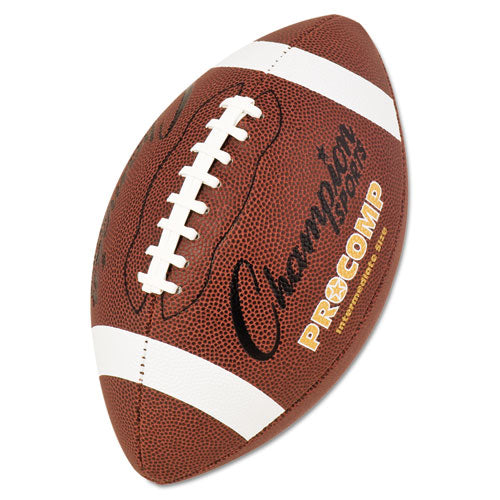 Pro Composite Football, Intermediate Size, 21", Brown, Sold as 1 Each