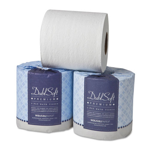 DublSoft Bath Tissue, 2-Ply, 80 Rolls/Carton, Sold as 1 Carton, 80 Roll per Carton 