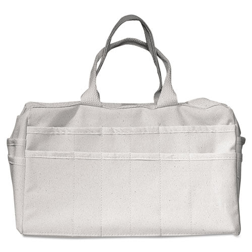 Canvas Organizer Bag, 24 Pockets, 16in, Sold as 1 Each
