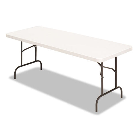 Banquet Folding Table, Rectangular, Radius Edge, 60 x 30 x 29, Platinum/Charcoal, Sold as 1 Each