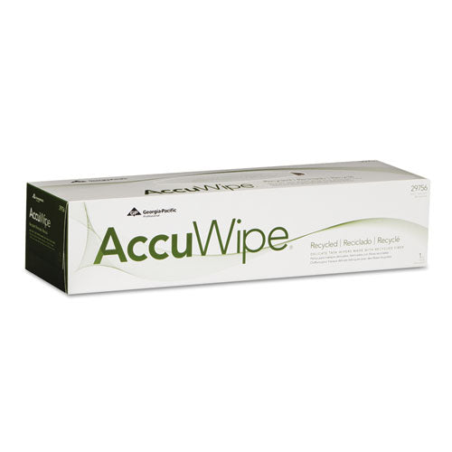 AccuWipe Recycled One-Ply Delicate Task Wipers, 15 x 16 7/10, White, 140/Box, Sold as 1 Carton, 20 Roll per Carton 