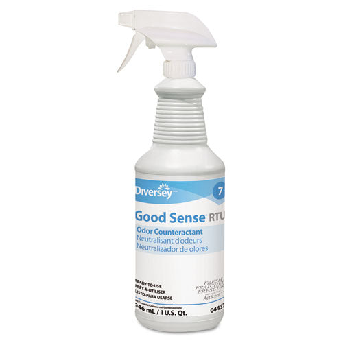 Good Sense RTU Liquid Odor Counteractant, Fresh Scent, 32oz Spray Bottle, Sold as 1 Carton, 12 Each per Carton 