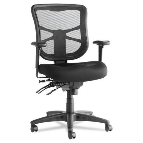 Alera - Elusion Series Mesh Mid-Back Multifunction Chair, Black, Sold as 1 EA