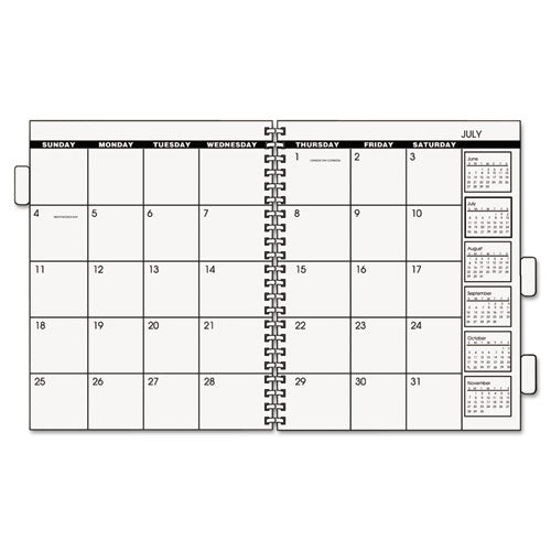 Three/Five-Year Monthly Planner Refill, 9 x 11, White, 2018, Sold as 1 Each