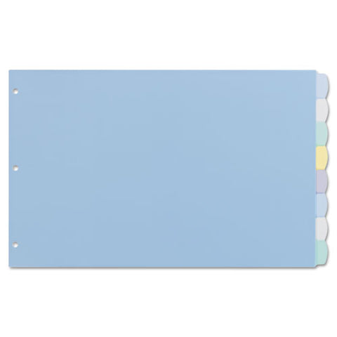 Write & Erase Big Tab Plastic Dividers, 8-Tab, 11 x 17, Sold as 1 Set