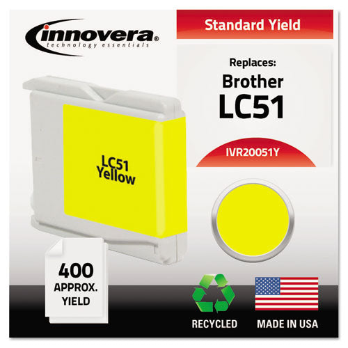 Innovera - 20051Y Compatible Ink, 400 Page-Yield, Yellow, Sold as 1 EA