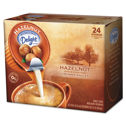 Coffee Creamer, Hazelnut, .44 oz Liquid, 24/Box, Sold as 1 Box, 24 Each per Box 