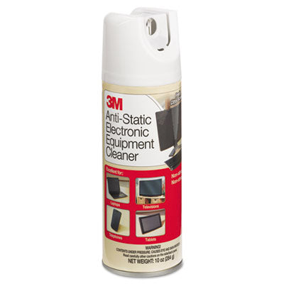 3M - Antistatic Electronic Equipment Cleaner, Oil/Wax-Free, 10 oz. Aerosol, Sold as 1 EA