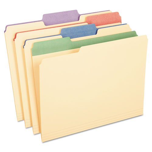 Color Tab File Folders, 1/3 Cut, 3/4" Exp., Letter, 50/BX, Sold as 1 Box, 50 Each per Box 