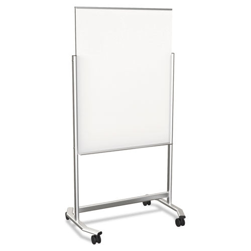 Glass Dry Erase Easel, 36 x 48, Aluminum Frame, Sold as 1 Carton