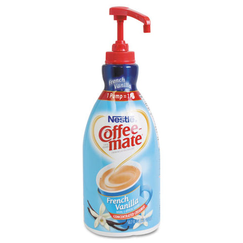 Coffee-mate - Liquid Coffee Creamer, Pump Dispenser, French Vanilla 1.5 Liter, Sold as 1 EA
