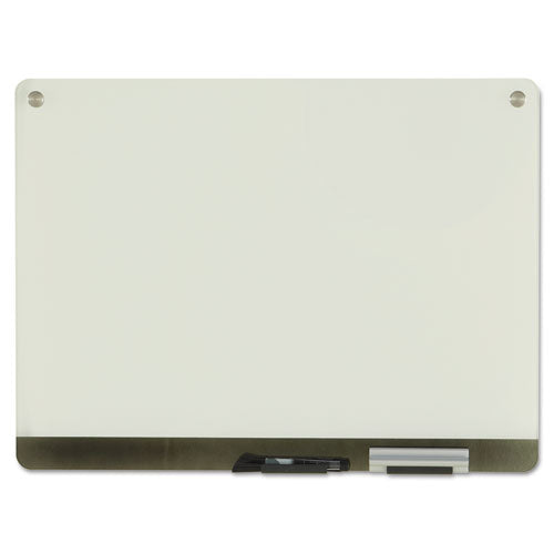 Clarity Glass Personal Dry Erase Boards, Ultra-White Backing, 24 x 18, Sold as 1 Each