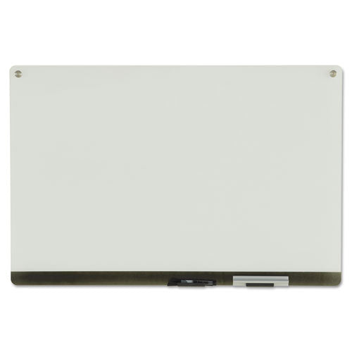 Clarity Glass Personal Dry Erase Boards, Ultra-White Backing, 36 x 24, Sold as 1 Each