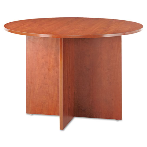 Valencia Round Conference Table w/Legs, 29 1/2h x 42 dia., Medium Cherry, Sold as 1 Each