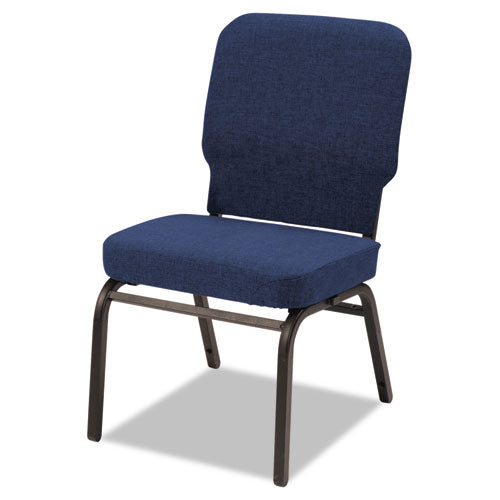 Oversize Stack Chair, Navy Fabric Upholstery, 2/Carton, Sold as 1 Carton, 2 Each per Carton 