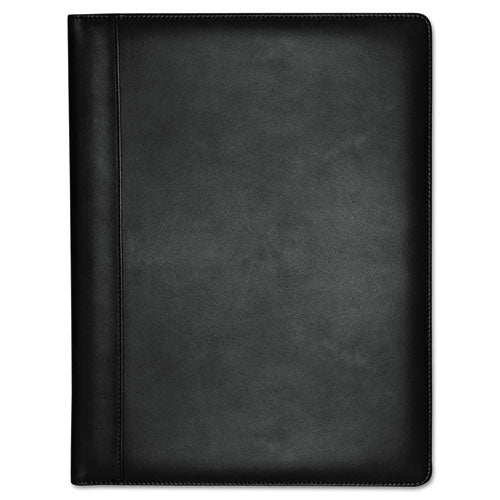 Executive Leather Padfolio, 9-1/2 x 12-1/2, Black, Sold as 1 Each