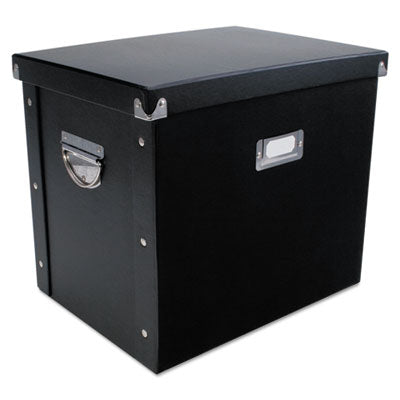 File Box, 13 x 10 x 11, Letter, Paperboard, Black, Sold as 1 Each