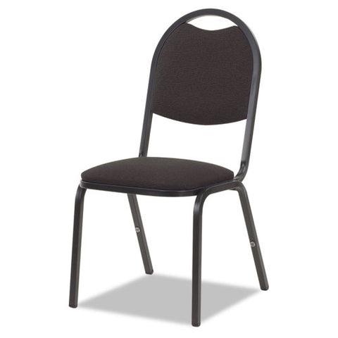 8917 Series Fabric Upholstered Stack Chair, 18w x 22d x 35-1/2h, Black, 4/Carton, Sold as 1 Carton, 4 Each per Carton 