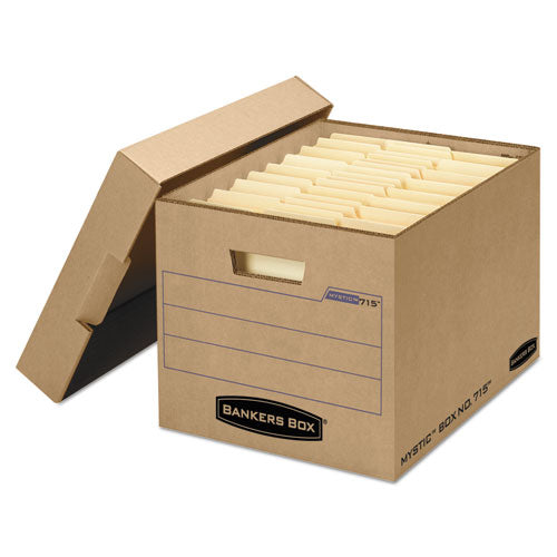 Bankers Box - Filing Storage Box with Locking Lid, Letter/Legal, Kraft, 25/Carton, Sold as 1 CT