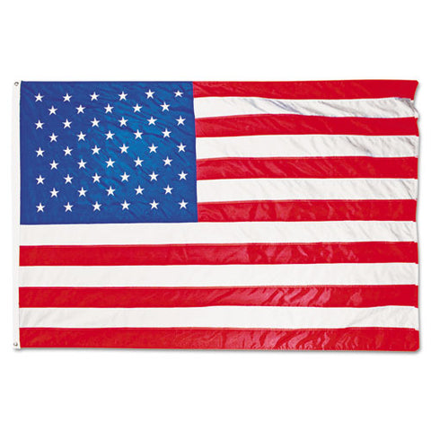 Advantus - All-Weather Outdoor U.S. Flag, Heavyweight Nylon, 4 ft. x 6 ft., Sold as 1 EA