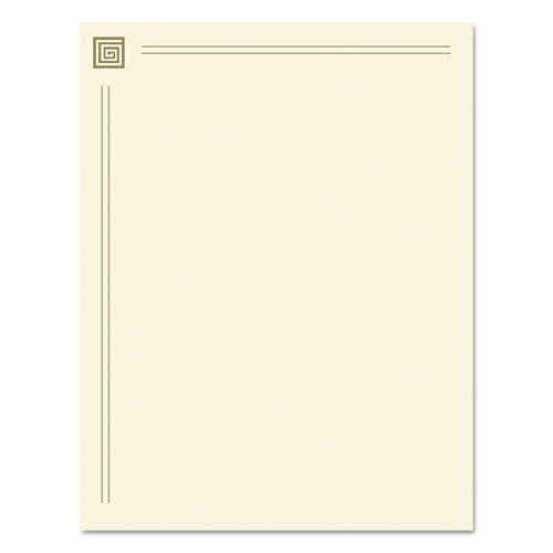 Design Paper, 28 lbs., 8 1/2 x 11, Gold Foil, 40 Sheets, Sold as 1 Package
