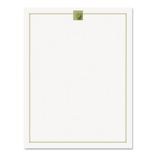 Design Paper, 24 lbs., Gold Leaf, 8 1/2 x 11, Gold, 100/Pack, Sold as 1 Package