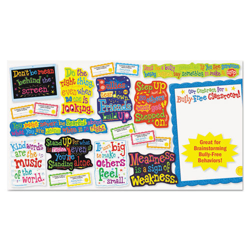 Our Bully Free Classroom Bulletin Board Set, 18 x 24, Sold as 1 Set