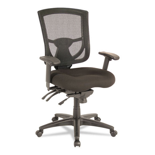 EX Series Mesh Multifunction Mid-Back Chair, Black, Sold as 1 Each