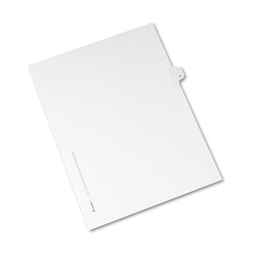 Avery - Allstate-Style Legal Side Tab Divider, Title: R, Letter, White, 25/Pack, Sold as 1 PK