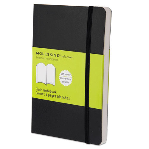 Classic Softcover Notebook, Plain, 5 1/2 x 3 1/2, Black Cover, 192 Sheets, Sold as 1 Each