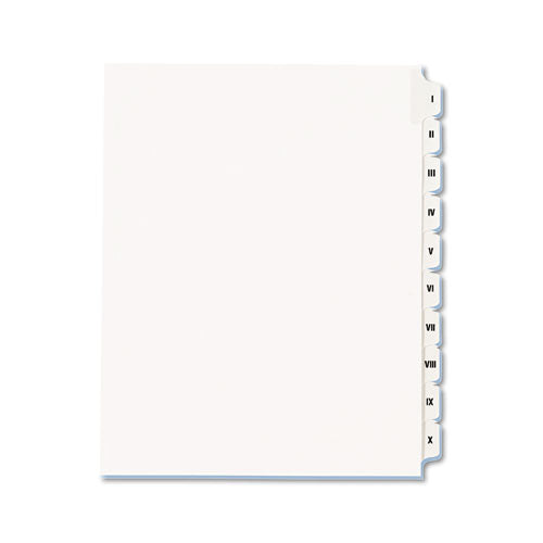 Avery - Allstate-Style Legal Side Tab Dividers, 25-Tab, I-X, Letter, White, 25/Set, Sold as 1 ST