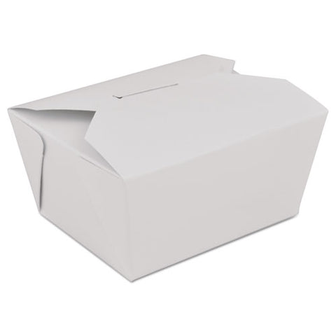 ChampPak Retro Carryout Boxes, Paperboard, 4-3/8 x 3-1/2 x 2-1/2, White, Sold as 1 Carton, 300 Each per Carton 