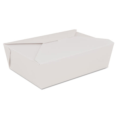 ChampPak Retro Carryout Boxes, Paperboard, 7-3/4 x 5-1/2 x 2-1/2, White, Sold as 1 Carton, 200 Each per Carton 