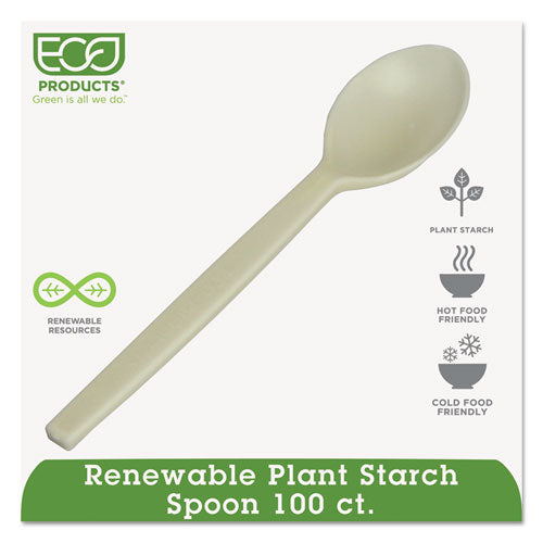Eco-Products - Plant Starch Teaspoon, Cream, 50/Pack, Sold as 1 PK