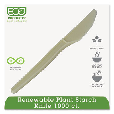 Eco-Products - Plant Starch Knife, Cream, 1000/Carton, Sold as 1 CT