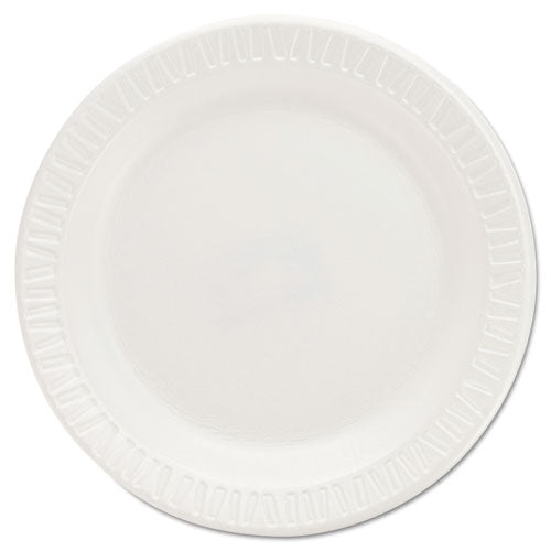 Quiet Classic Laminated Foam Dinnerware Plates, 6 Inches, White, Round, 125/Pack, Sold as 1 Carton, 1000 Each per Carton 