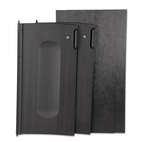 Locking Cabinet Door Kit, For Use With RCP Cleaning Carts, Black, Sold as 1 Each