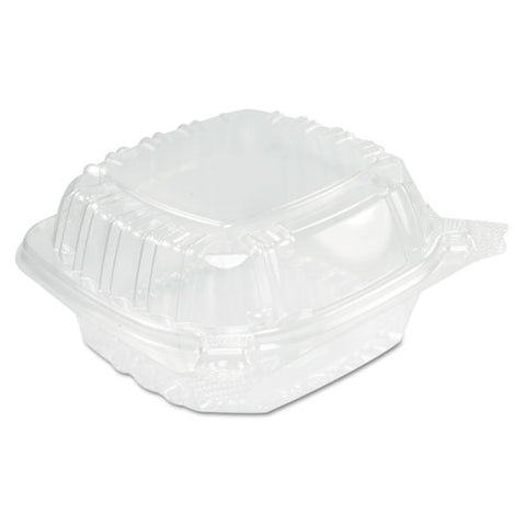 ClearSeal Hinged Clear Containers, 13 4/5 oz, Clear, Plastic, 5.4 x 5.3 x 2.6, Sold as 1 Carton, 500 Each per Carton 