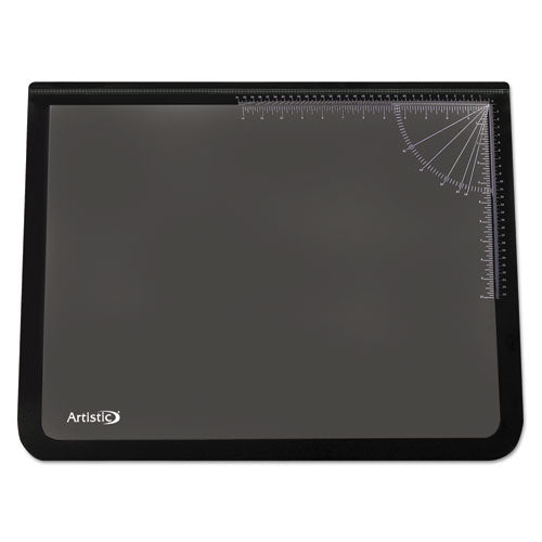 Artistic - Logo Pad Desktop Organizer with Clear Overlay, 24 x 19, Black, Sold as 1 EA